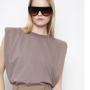 FRANKIE SHOP EVA TOP IN MOCHA